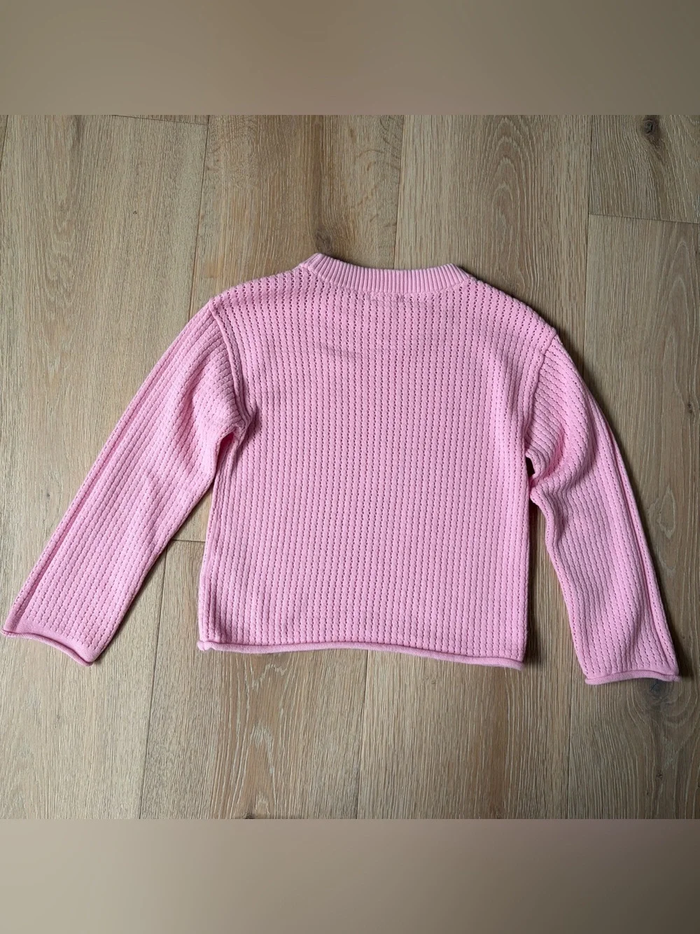NWOT Grayson Mini Girls Baby Pink Pointelle Knit Sweater Sz 5T  Pullover*S22